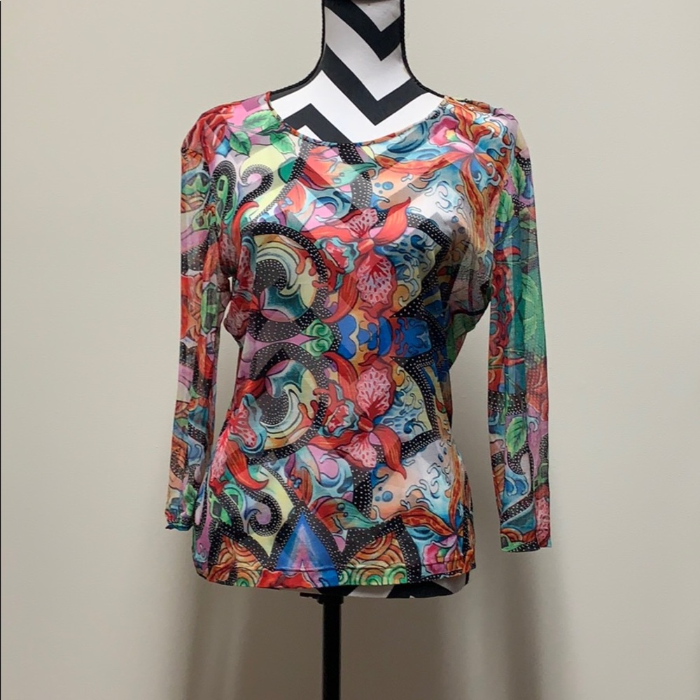 Escada sheer top